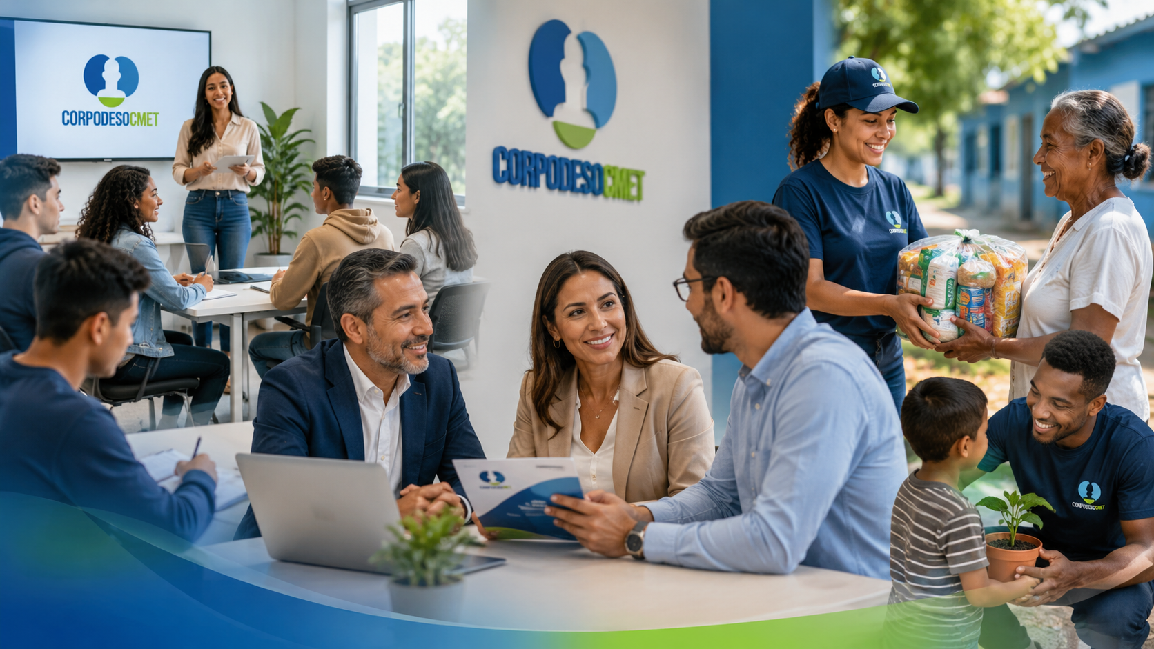 Servicios institucionales de formación, asesoría y apoyo social de CORPODESOCMET